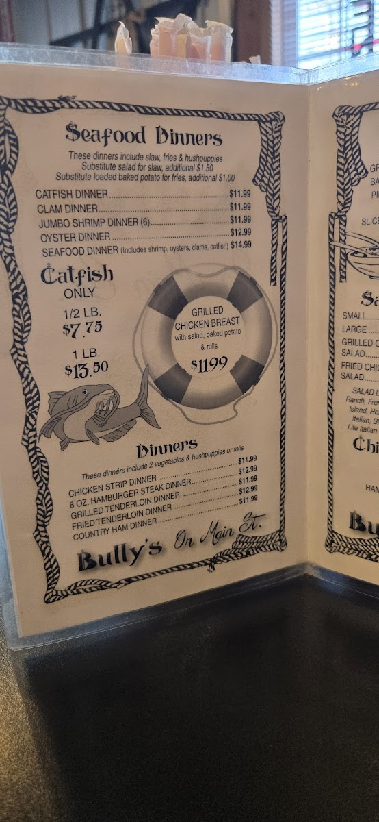 Menu Bully's On Main St.-6